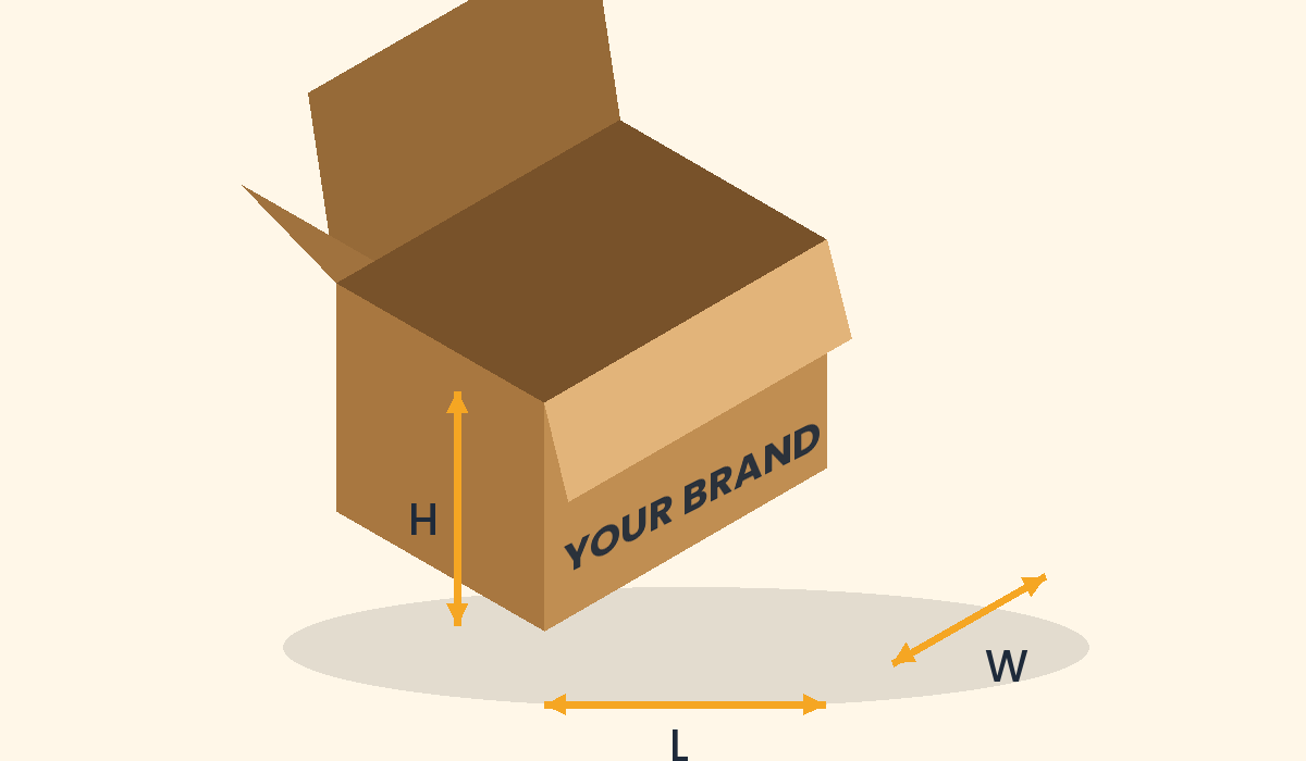 Custom corrugated box with your branding, any dimensions